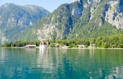 Thumbnail image of Königssee with the St. Bartholomä Pilgrimage Church and Mount Watzmann, Lake Königssee, Upper Bavari
