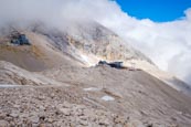 Thumbnail image of Zugspitze with the glacier, research center, Chapel Maria Heimsuchung and the station of the Zugspit