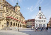 Marktplatz Market Square, Rothenburg Ob Der Tauber, Franconia, Bavaria, Germany