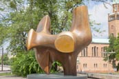 Neue Nationalgalerie, Berlin Germany Sculpture By Henry Moore, "The Archer"