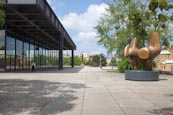Neue Nationalgalerie North Side And Sculptures, Berlin Germany