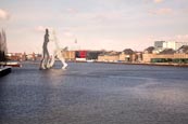 View Along River Spree From Eisenbruecke, Treptow, Berlin, Germany