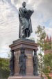 Karl Friedrich Schinkel Monument On Schinkelplatz, Berlin, Germany
