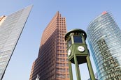 Potsdamer Platz, With Potsdamer Platz 11 By Renzo Piano, Kollhoff Tower, DB Bahn Tower And Historic 