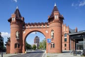 Borsig Gate With The Borsig Tower Seen Through The Arch, Tegel, Tegel, Berlin, Germany