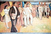 Mural - Aufbau Der Republik By Max Lingner  On German Finance Ministry, Wilhelmstrasse, Berlin, Germ