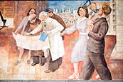 Thumbnail image of Mural - Aufbau der Republik by Max Lingner  on German Finance Ministry, Wilhelmstrasse, Berlin, Germ