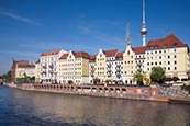 Nikolaiviertel And River Spree, Berlin, Germany