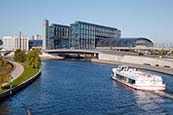 Hauptbahnhof And River Spree, Berlin, Germany
