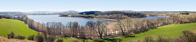 View From Rummelsberg, Towards Brodowin And Wesensee, Barnim, Brandenburg, Germany