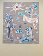 Mural On Side Of Building From DDR Era, Eisenhuettenstadt, Brandenburg, Germany