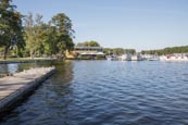 Stadtpark And Yacht Harbour By The Schwedtsee, Fürstenberg Havel, Brandenburg, Germany