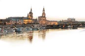 Thumbnail image of View of the Altstadt over the River Elbe, Dresden, Saxony, Germany