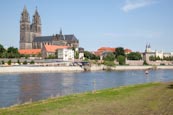 Thumbnail image of Magdeburg along the River Elbe from Cathedral to Kloster Unser Lieben Frauen, Saxony Anhalt, Germany
