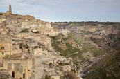Thumbnail image of view over the town and Torrente Gravina, Matera, Basilicata, Italy