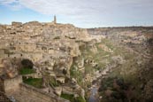 Thumbnail image of view over the town and Torrente Gravina, Matera, Basilicata, Italy