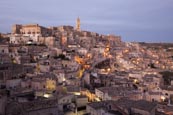 Thumbnail image of view over the town from viewpoint at Piazzetta Pascoli, Matera, Basilicata, Italy