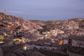 Thumbnail image of view over the town from viewpoint at Piazzetta Pascoli, Matera, Basilicata, Italy