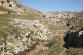 Thumbnail image of Torrente Gravina with rope bridge across river, Matera, Basilicata, Italy