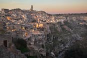 Thumbnail image of view over Matera and Torrente Gravina from Sasso Caveoso, Matera, Basilicata, Italy