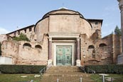 The Roman Forum, Temple Of Romulus, Rome, Italy