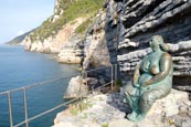 Thumbnail image of Bronze statue called Mother Earth by Scorzelli at Porto Venere, Liguria, Italy