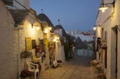 Thumbnail image of street and shops in the trulli district Rione Monti in Alberobello, Puglia, Italy