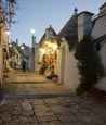 Thumbnail image of street and shops in the trulli district Rione Monti in Alberobello, Puglia, Italy