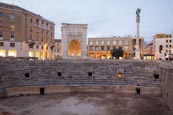 Thumbnail image of Roman Amphitheatre with the Sedile and Sant Oronzo Column, Lecce, Puglia, Italy