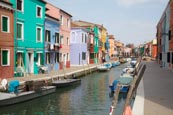 Thumbnail image of Fondamenta di Cavanella with the coloured houses of Burano, Veneto, Italy