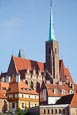 Cathedral Island Ostrow Tumski With The Church Of The Holy Cross, St. Bartholomews, Wroclaw, Poland