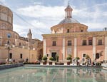 Thumbnail image of Plaza Decimo Junio Bruto with The Basilica de Virgen de Los Desamparados, Valencia, Spain