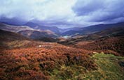 Thumbnail image of view towards Llyn Dinas, from Grib Ddu, Wales